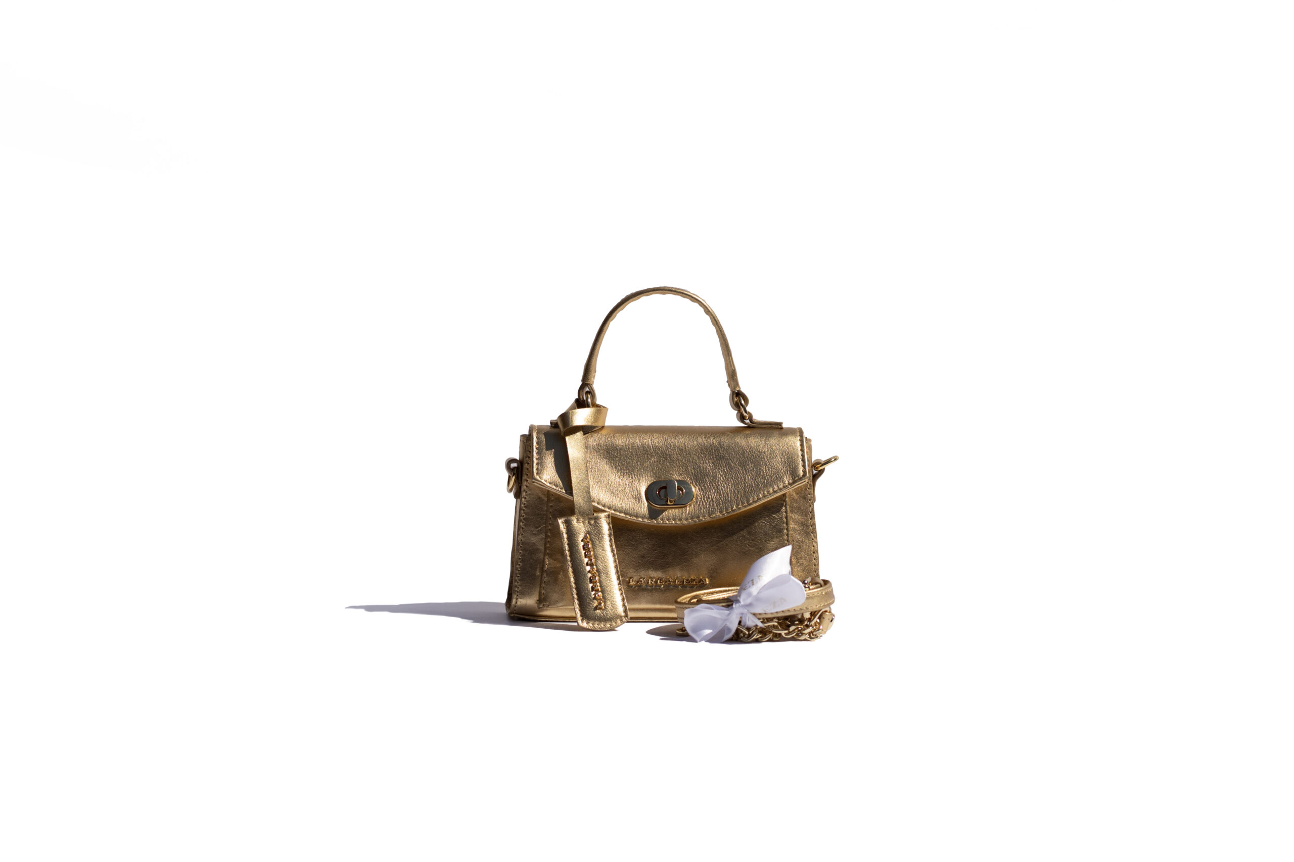 Bolsa Metallic Luxe Ouro