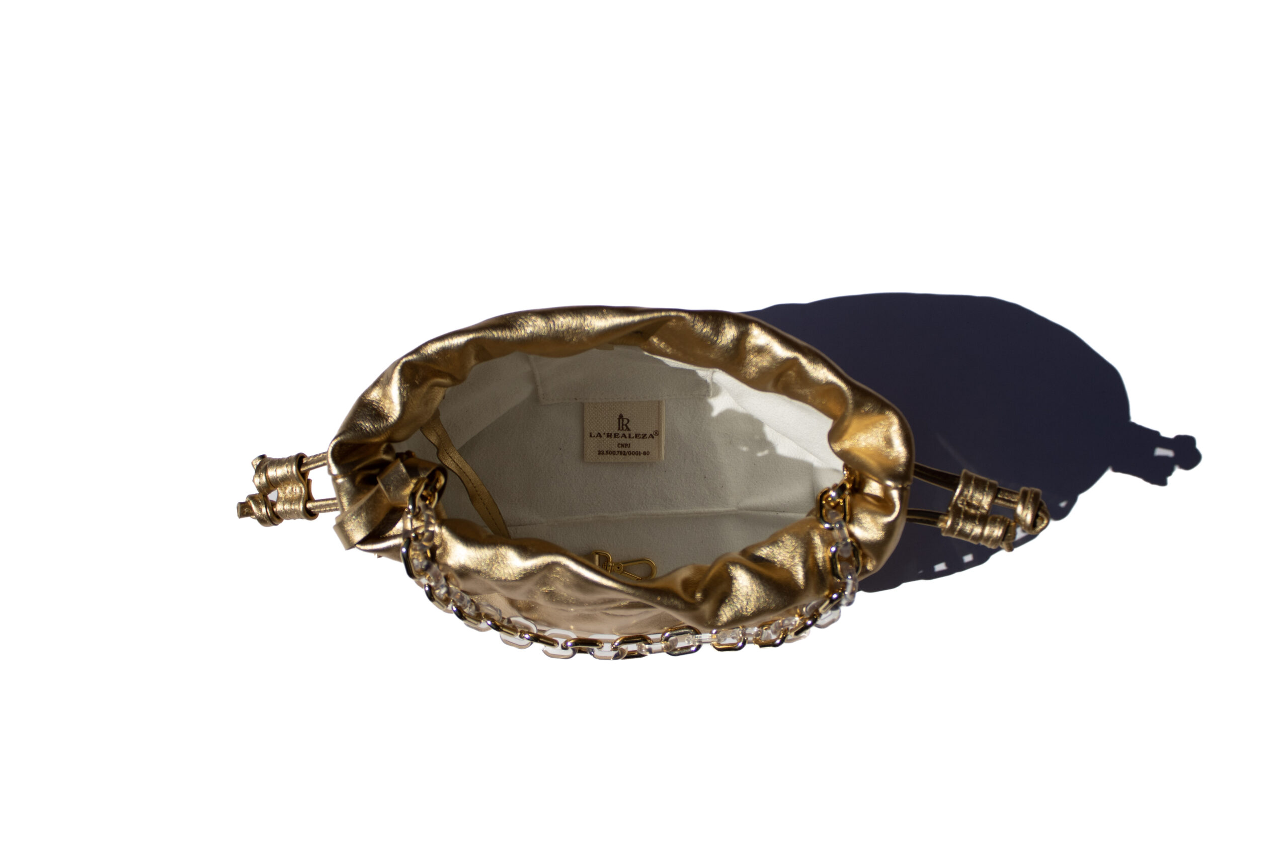 Bolsa Bucket Ouro Vista 3