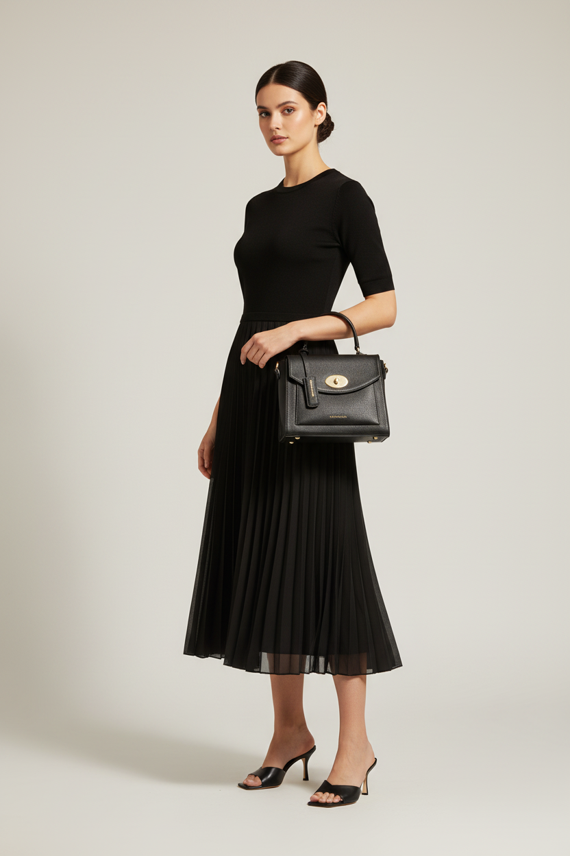 Bolsa Classic Essence Preta Vista 6